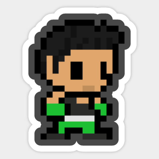 pixelated little mac Sticker by sweendle